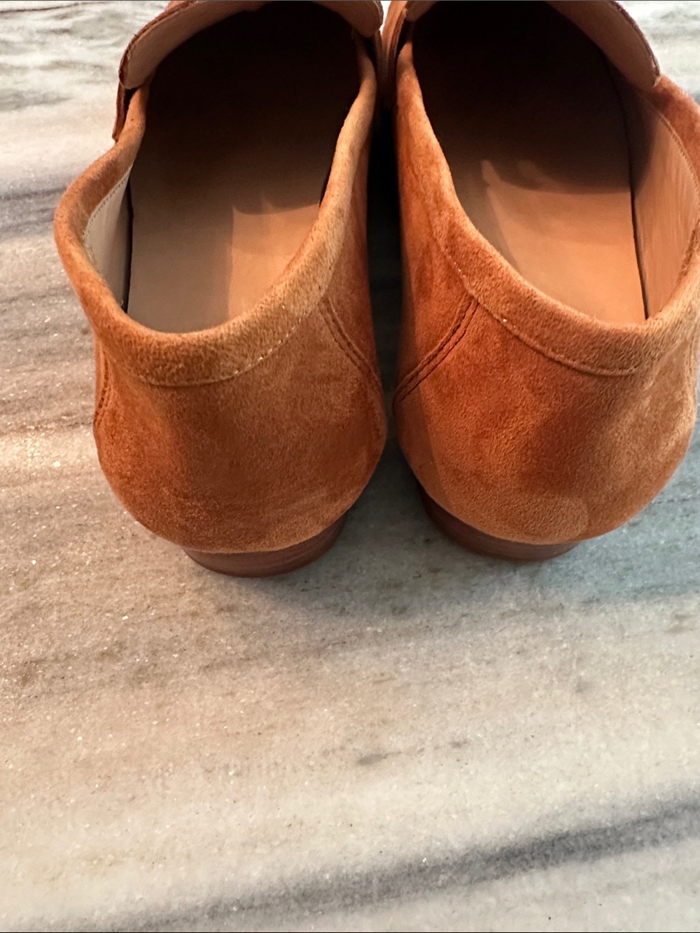 QUINCE ITALIAN SUEDE PENNY LOAFERS-COGNAC COLOR - Picture 5 of 5